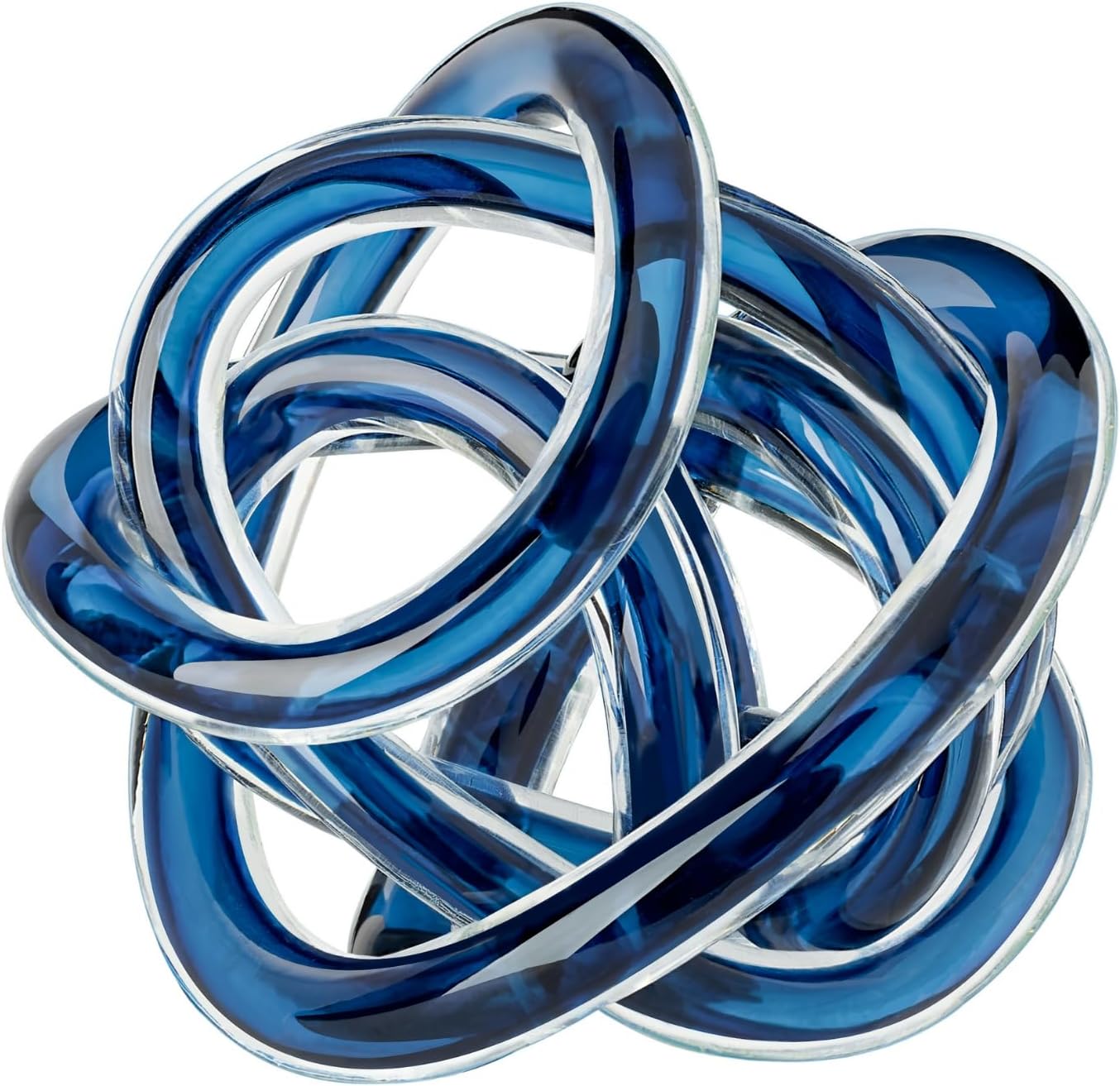 Blue Glass Infinity Knot