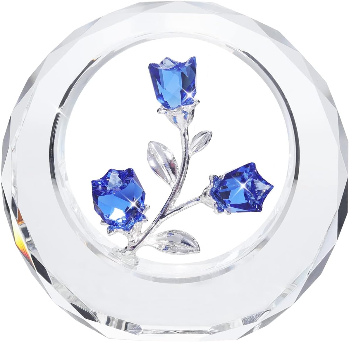 Crystal Tulip Figurine with Stand