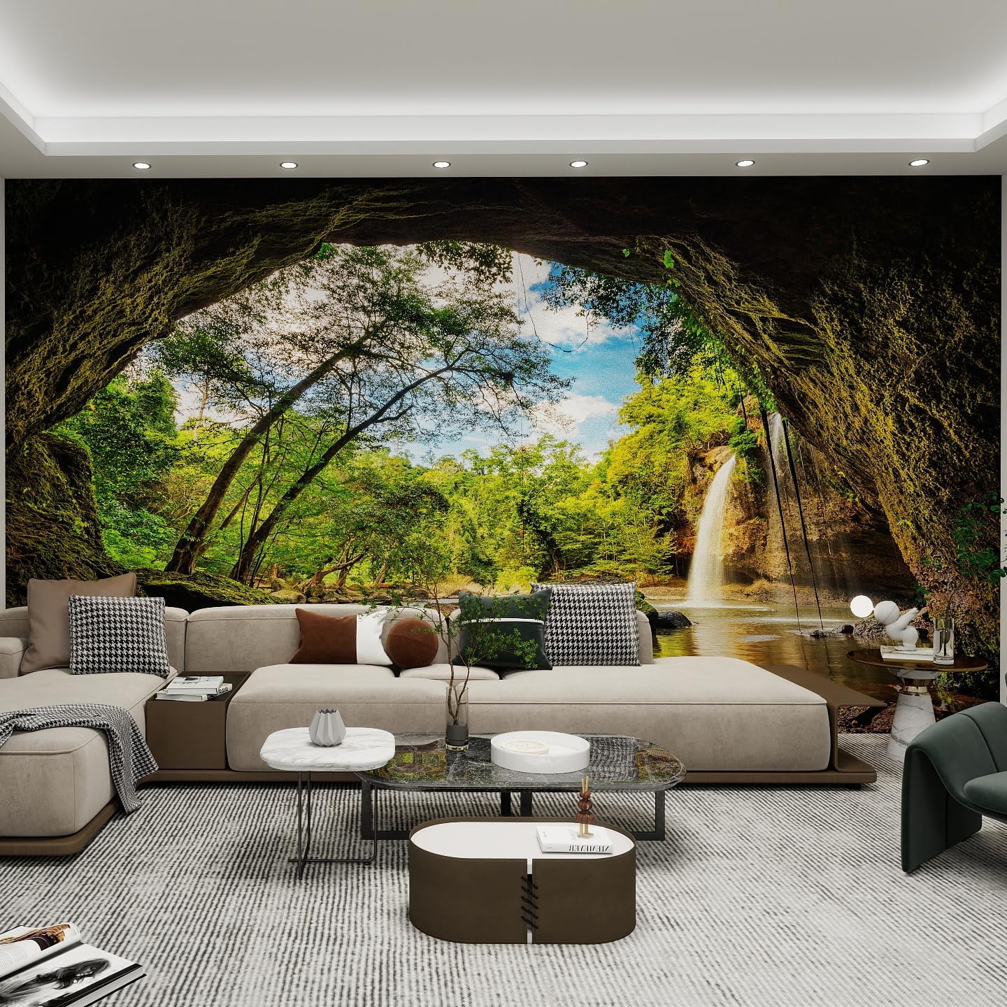 Forest Cave Entrance Wall Mural