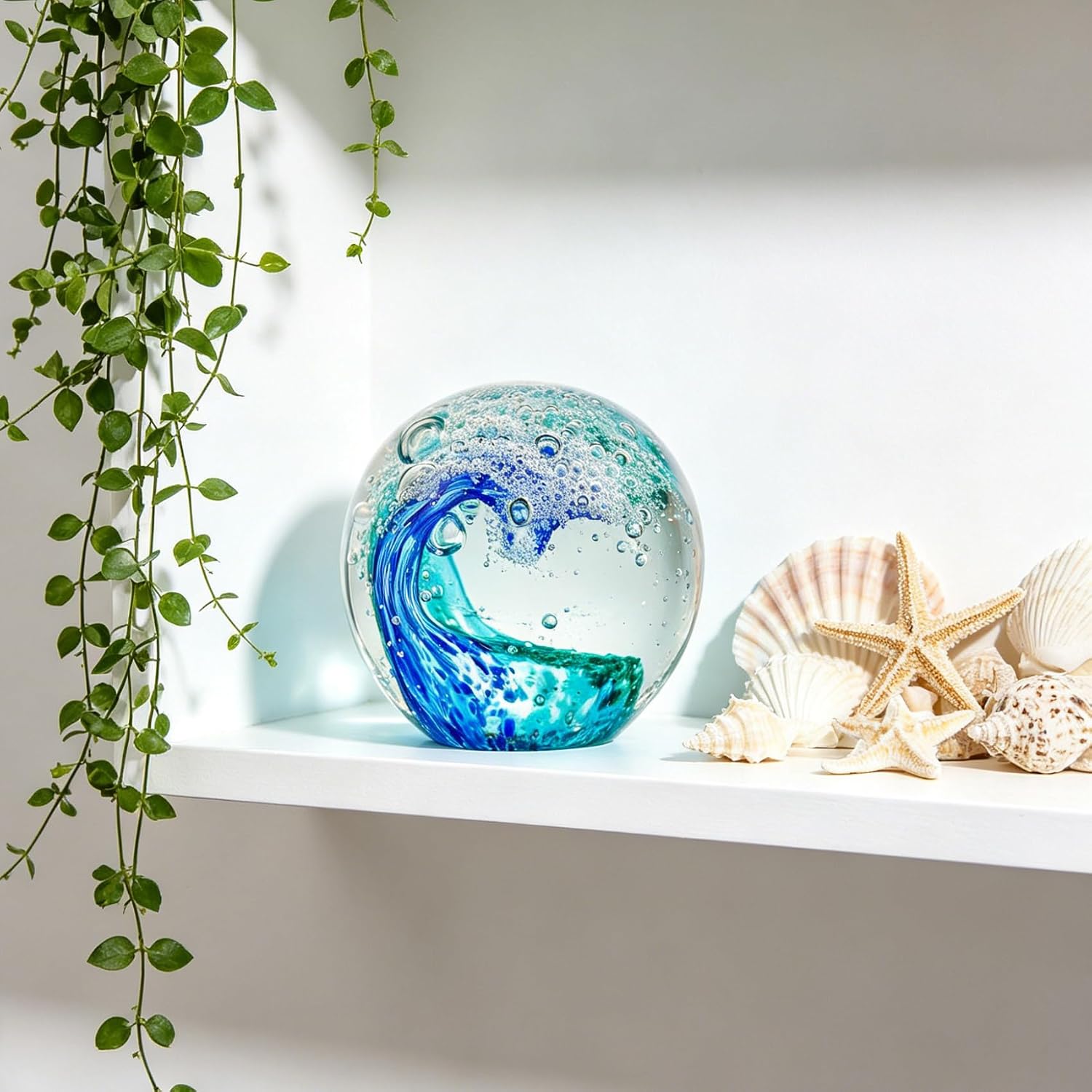 Ocean Wave Glass Sphere