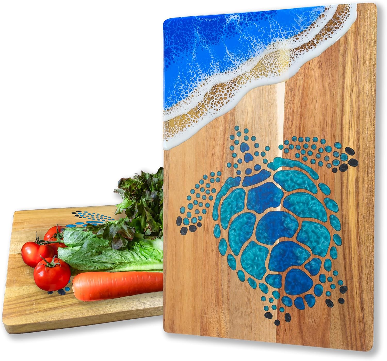 Ocean Wave Resin Serving Board