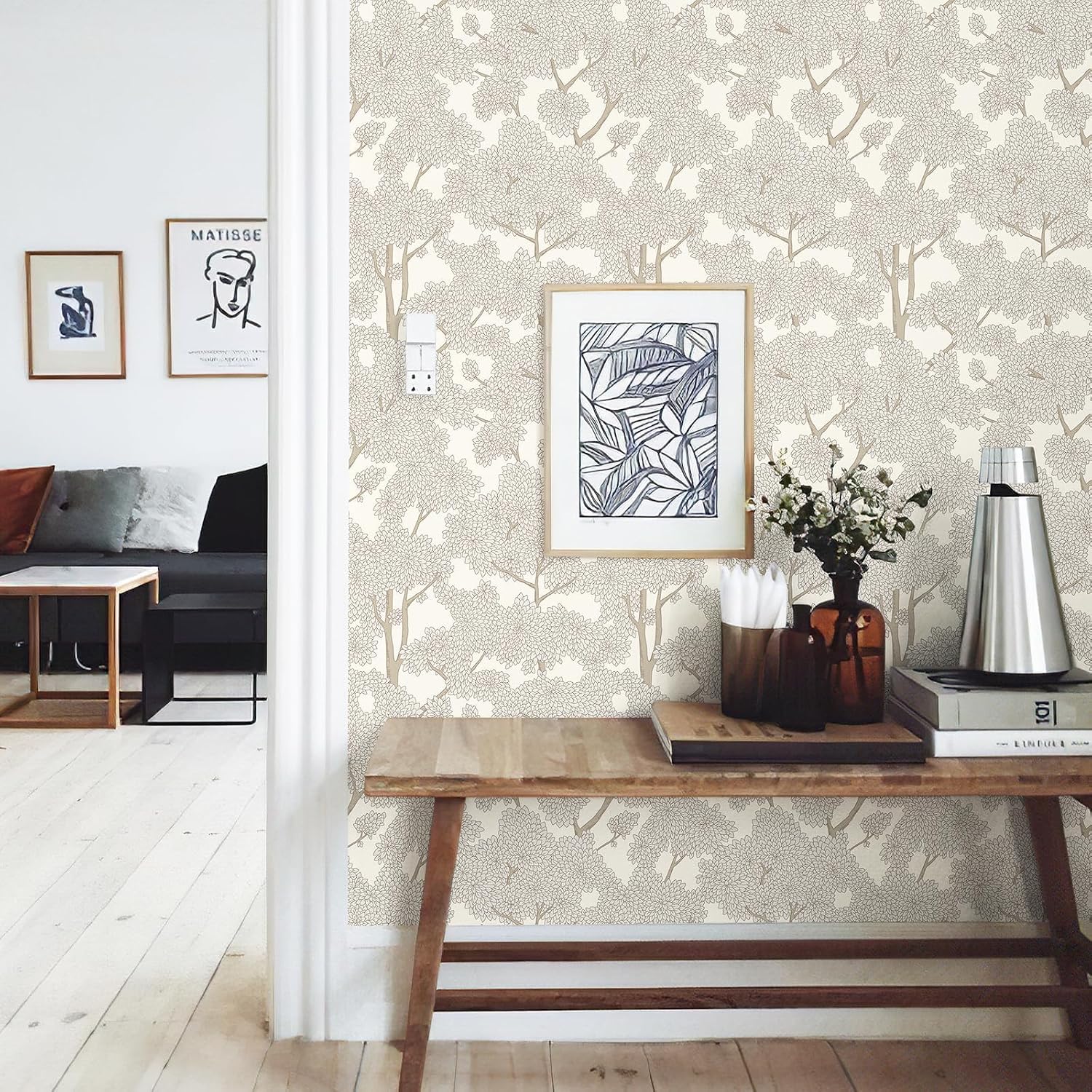 Woodland Tree Peel-and-Stick Wallpaper
